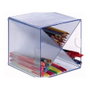 Archivo 2000 Archicubo Organizador con Divisor en Aspa 4 Compartimentos Cristal Transparente